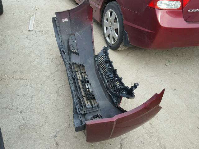 19XFA1F50AE034416 - 2010 HONDA CIVIC LX MAROON photo 9