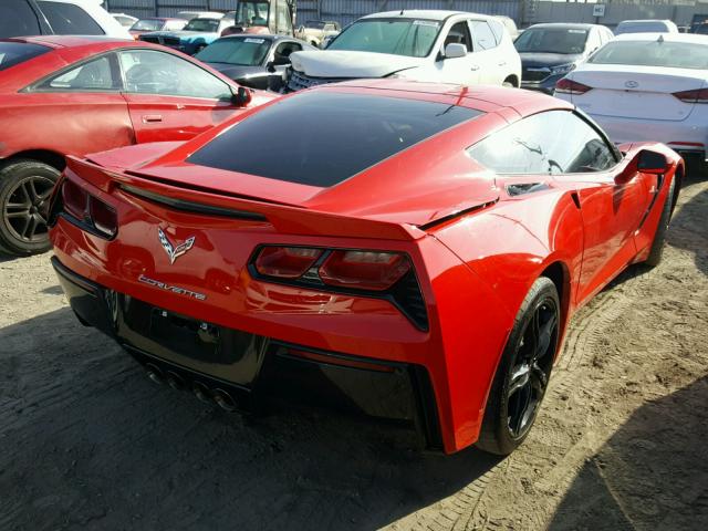 1G1YB2D7XG5110561 - 2016 CHEVROLET CORVETTE S RED photo 4