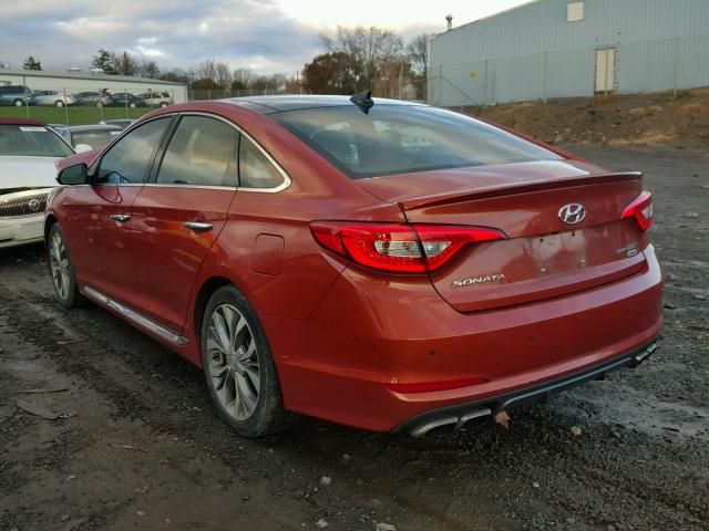 5NPE34AB8FH111797 - 2015 HYUNDAI SONATA SPO ORANGE photo 3