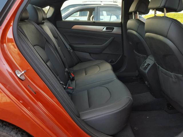 5NPE34AB8FH111797 - 2015 HYUNDAI SONATA SPO ORANGE photo 6