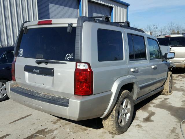 1J8HG48K37C533232 - 2007 JEEP COMMANDER SILVER photo 4