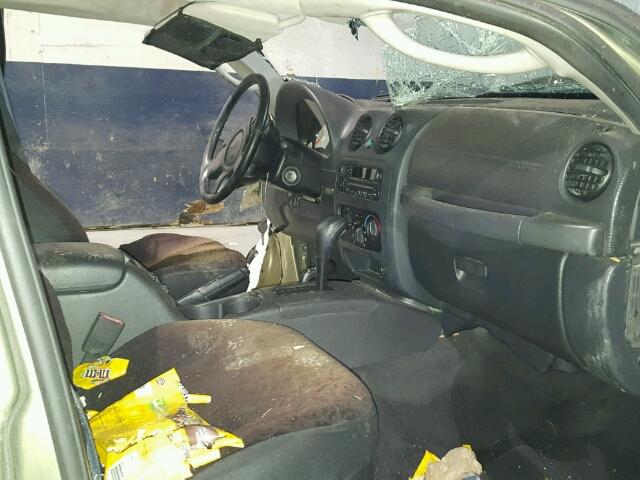 1J4GL48KX4W212050 - 2004 JEEP LIBERTY SP GREEN photo 5