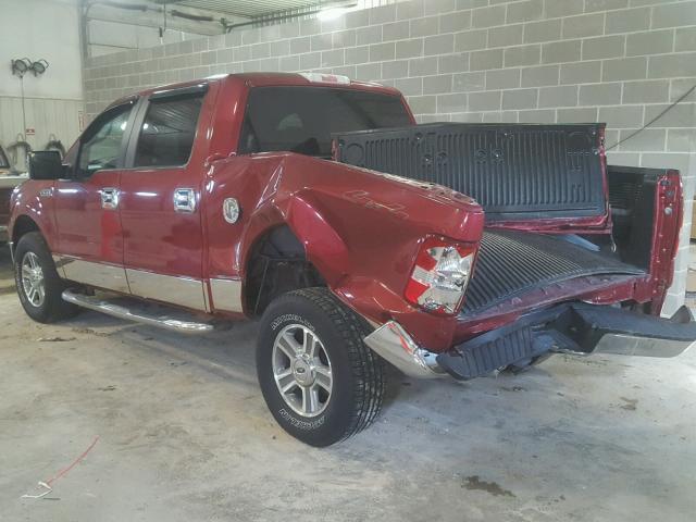 1FTPW14V87KC95940 - 2007 FORD F150 SUPER RED photo 3