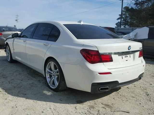 WBAYE8C52DD131839 - 2013 BMW 750LI WHITE photo 3