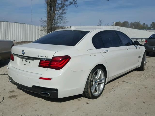 WBAYE8C52DD131839 - 2013 BMW 750LI WHITE photo 4