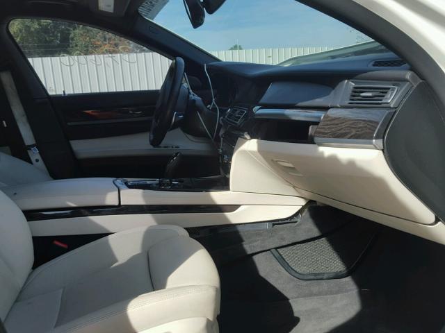 WBAYE8C52DD131839 - 2013 BMW 750LI WHITE photo 5