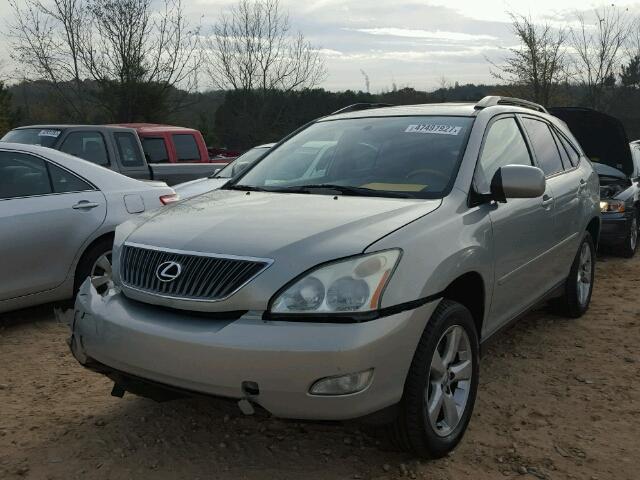 JTJGA31U040002395 - 2004 LEXUS RX 330 SILVER photo 2