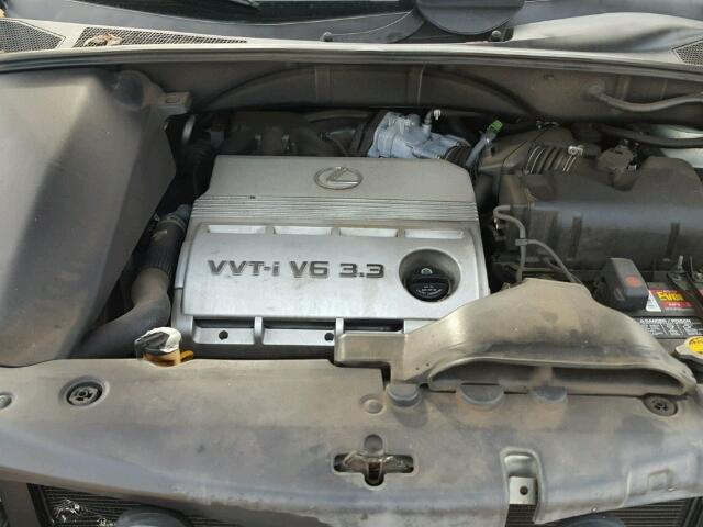 JTJGA31U040002395 - 2004 LEXUS RX 330 SILVER photo 7