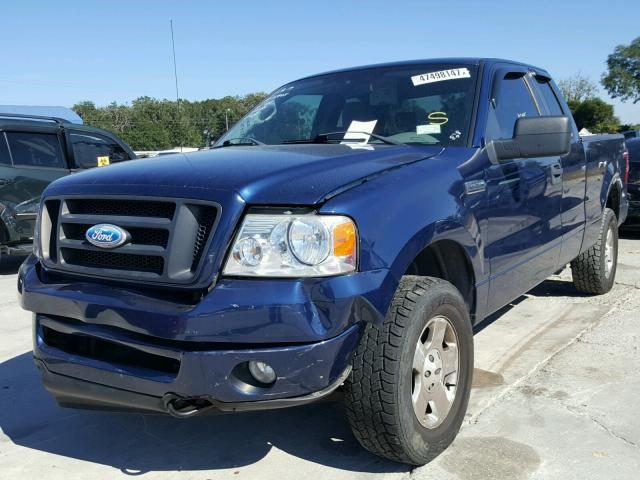 1FTRX14WX7FB36828 - 2007 FORD F150 BLUE photo 2