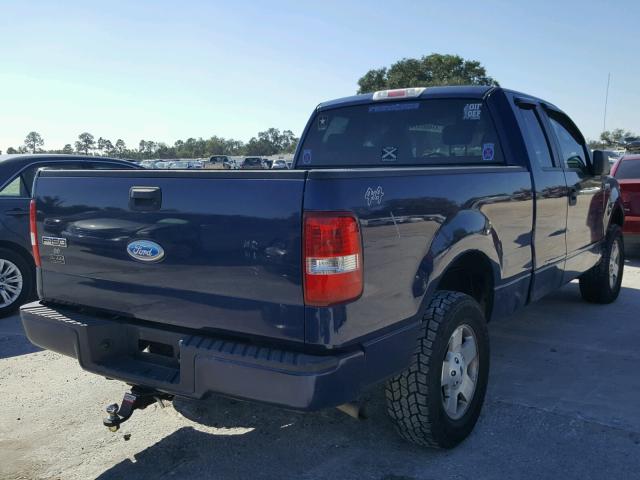 1FTRX14WX7FB36828 - 2007 FORD F150 BLUE photo 4