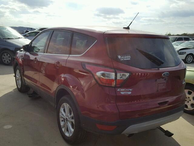 1FMCU0GD9HUC24880 - 2017 FORD ESCAPE SE BURGUNDY photo 3