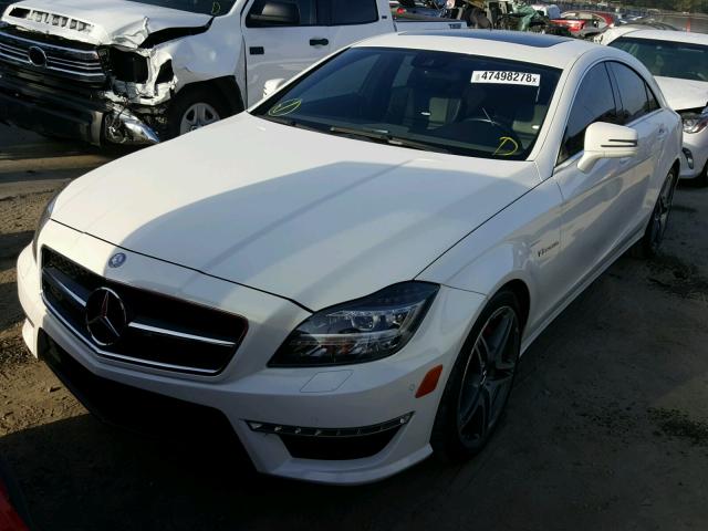 WDDLJ7EB0CA024137 - 2012 MERCEDES-BENZ CLS 63 AMG WHITE photo 2