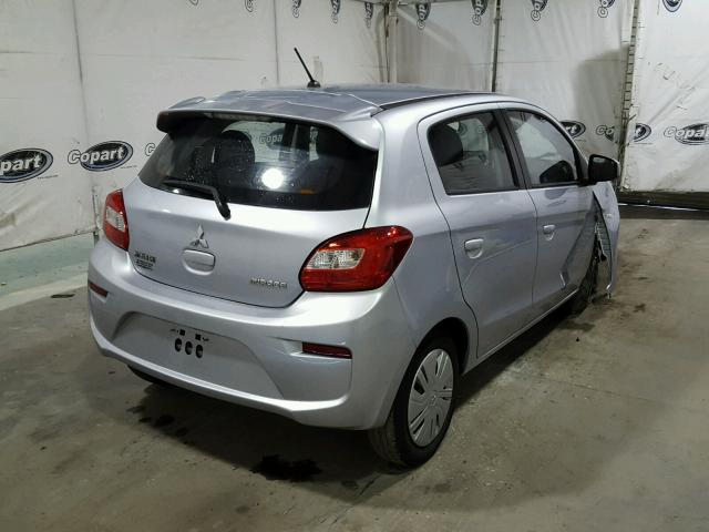 ML32A3HJ3HH000921 - 2017 MITSUBISHI MIRAGE ES SILVER photo 4