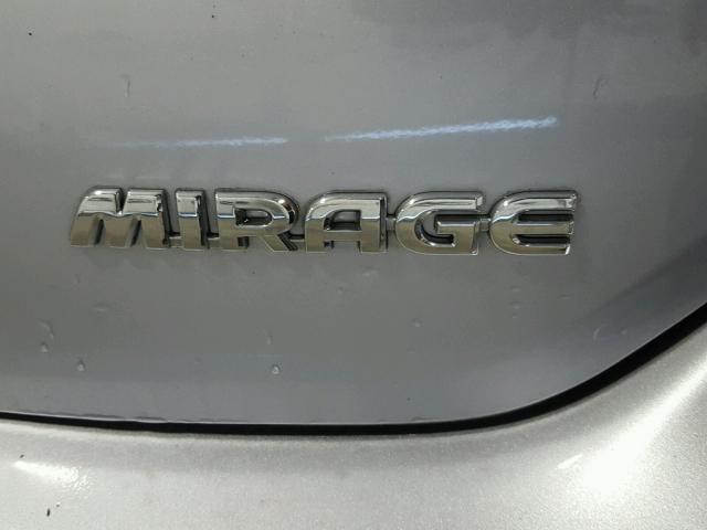 ML32A3HJ3HH000921 - 2017 MITSUBISHI MIRAGE ES SILVER photo 9