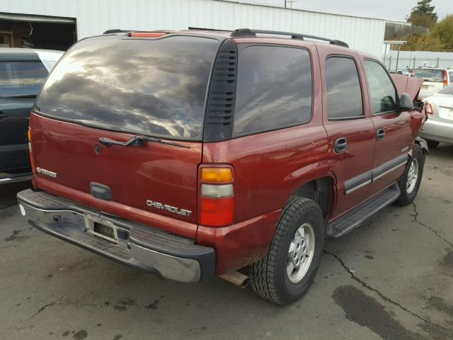 1GNEC13V23J206601 - 2003 CHEVROLET TAHOE C150 MAROON photo 4