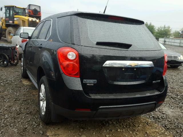 2GNFLCEK8C6285059 - 2012 CHEVROLET EQUINOX LS BLACK photo 3