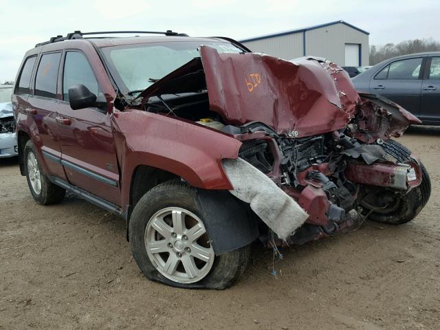 1J8GR48K48C153078 - 2008 JEEP GRAND CHER MAROON photo 1