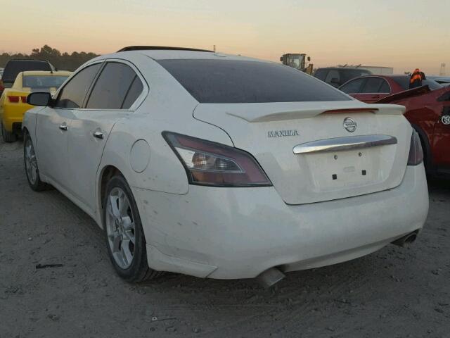 1N4AA5AP2CC869105 - 2012 NISSAN MAXIMA S WHITE photo 3