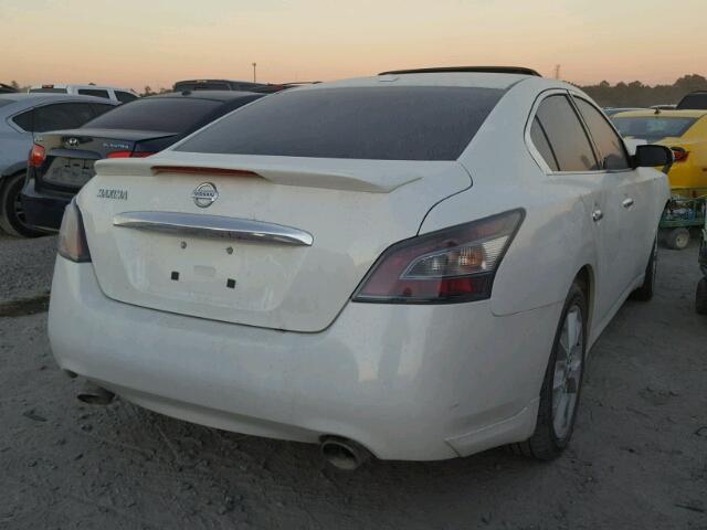 1N4AA5AP2CC869105 - 2012 NISSAN MAXIMA S WHITE photo 4