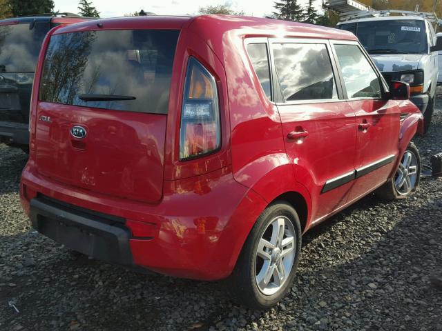 KNDJT2A23B7330829 - 2011 KIA SOUL + RED photo 4