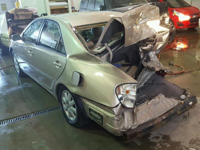 4T1BF32K92U035277 - 2002 TOYOTA CAMRY LE TAN photo 3