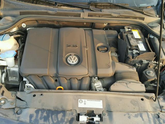 3VWDZ7AJ2BM370306 - 2011 VOLKSWAGEN JETTA SE CHARCOAL photo 7