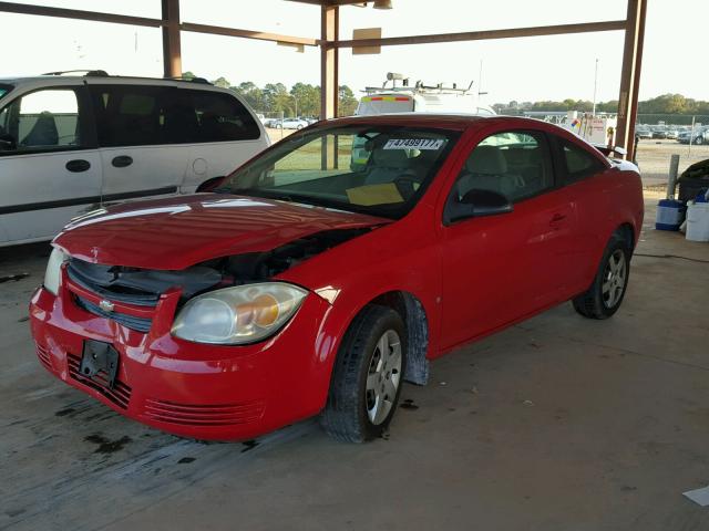 1G1AK15F177405148 - 2007 CHEVROLET COBALT LS RED photo 2