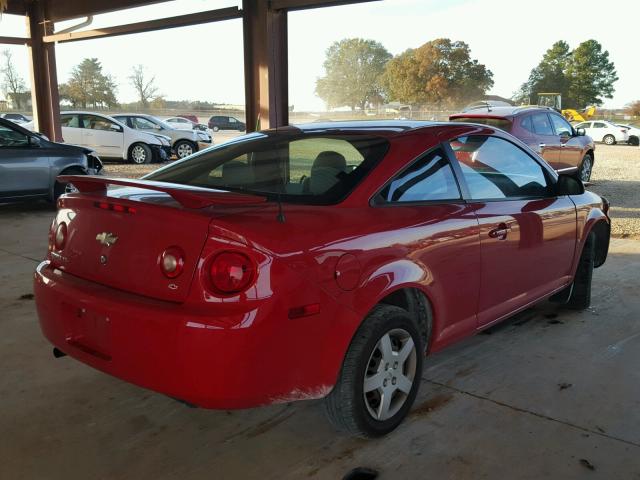 1G1AK15F177405148 - 2007 CHEVROLET COBALT LS RED photo 4