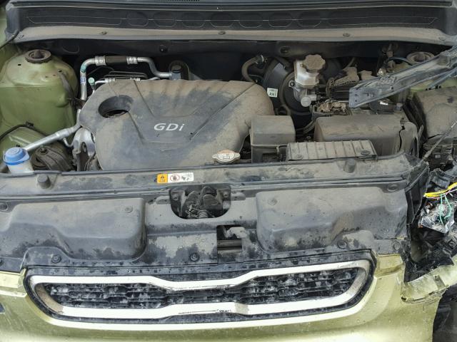 KNDJT2A54D7521303 - 2013 KIA SOUL GREEN photo 7