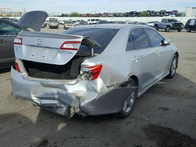4T1BF1FK2CU134765 - 2012 TOYOTA CAMRY BASE SILVER photo 4