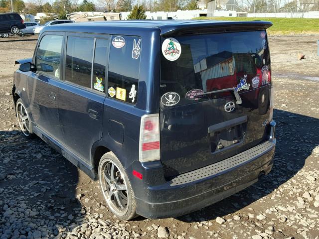 JTLKT324640142011 - 2004 TOYOTA SCION XB BLUE photo 3