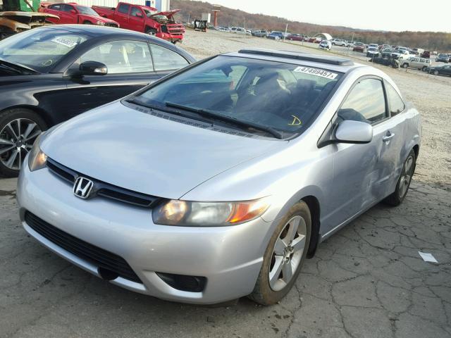 2HGFG12867H521665 - 2007 HONDA CIVIC EX SILVER photo 2