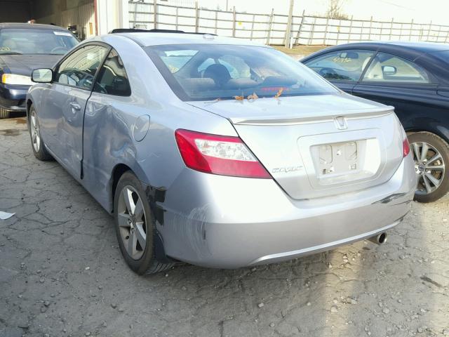 2HGFG12867H521665 - 2007 HONDA CIVIC EX SILVER photo 3