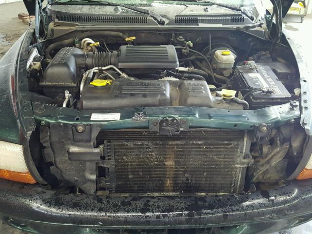 1B7GL2AN7YS742505 - 2000 DODGE DAKOTA QUA GREEN photo 7