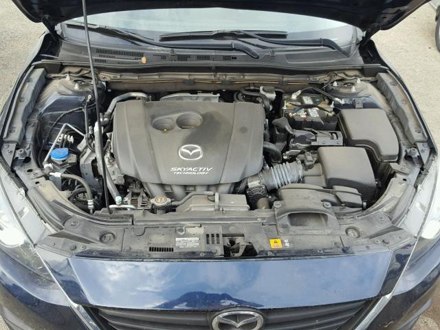 JM1BM1M78E1155598 - 2014 MAZDA 3 GRAND TO BLUE photo 7