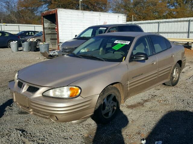 1G2NF52T0YC547387 - 2000 PONTIAC GRAND AM S GOLD photo 2