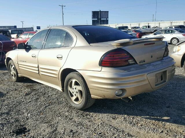 1G2NF52T0YC547387 - 2000 PONTIAC GRAND AM S GOLD photo 3