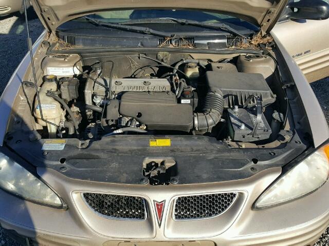 1G2NF52T0YC547387 - 2000 PONTIAC GRAND AM S GOLD photo 7