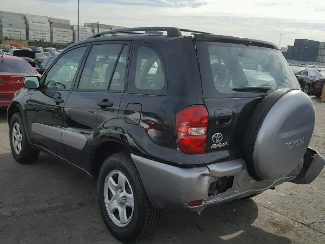 JTEGD20V440003186 - 2004 TOYOTA RAV4 BLACK photo 3