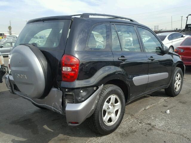 JTEGD20V440003186 - 2004 TOYOTA RAV4 BLACK photo 4