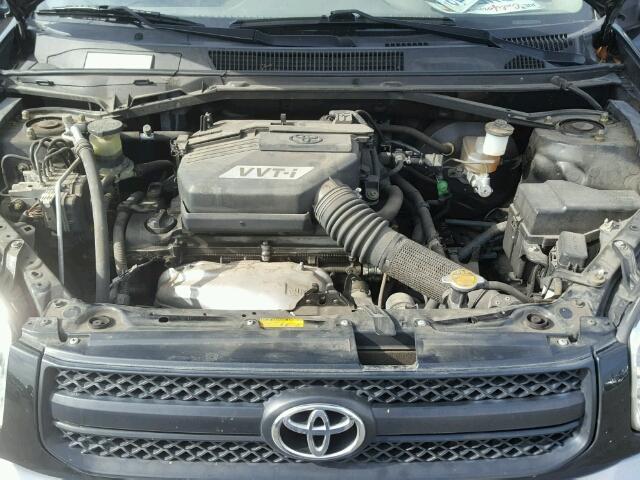 JTEGD20V440003186 - 2004 TOYOTA RAV4 BLACK photo 7