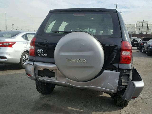 JTEGD20V440003186 - 2004 TOYOTA RAV4 BLACK photo 9