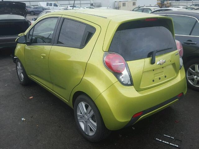 KL8CD6S98DC558255 - 2013 CHEVROLET SPARK 1LT GREEN photo 3