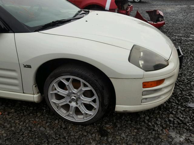 4A3AE55H81E005790 - 2001 MITSUBISHI ECLIPSE SP WHITE photo 9