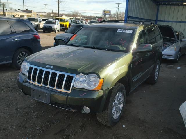 1J8HR58208C112277 - 2008 JEEP GRAND CHER GREEN photo 2