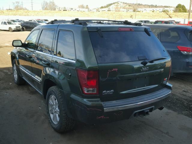 1J8HR58208C112277 - 2008 JEEP GRAND CHER GREEN photo 3