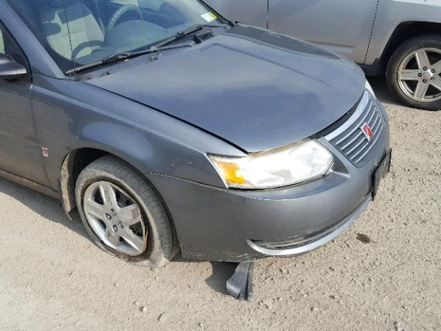 1G8AJ55FX6Z147422 - 2006 SATURN ION LEVEL GRAY photo 9