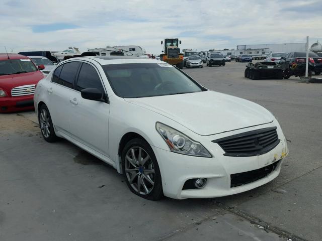 JN1CV6AP1BM505119 - 2011 INFINITI G37 BASE WHITE photo 1