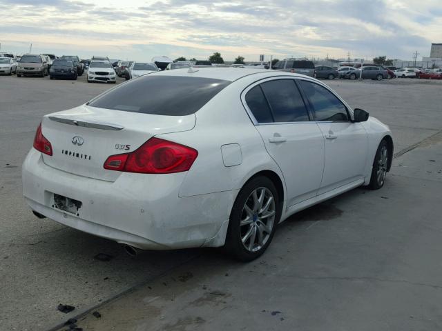 JN1CV6AP1BM505119 - 2011 INFINITI G37 BASE WHITE photo 4