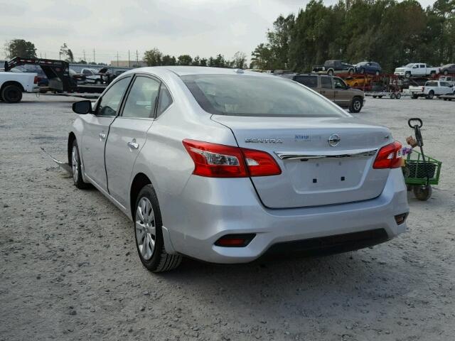 3N1AB7AP8GL681107 - 2016 NISSAN SENTRA S SILVER photo 3